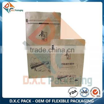 Chinese Factory Free-standing Custom Printed Resealable Bags