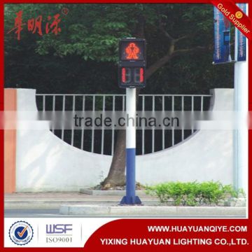 Traffic signal pole for road application hot dip galvanized traffic light pole