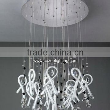 Cheap Modern Chandelier Round Crystal LED Pendant Light Wholesale Glass Lamp Designer Lighting Fixture CZ9093/20W