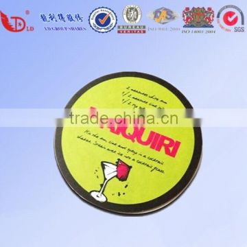 China manufacture custom color printing beer coaster