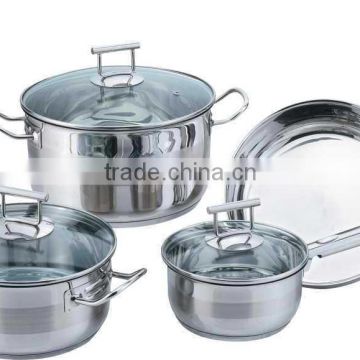 7pcs set stainless steel renaware cookware/tivoli cookware/cooks club cookware