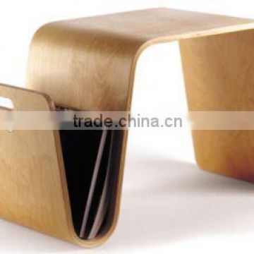 modern ash wood table end table magazine Ofi Scando nordic design furniture