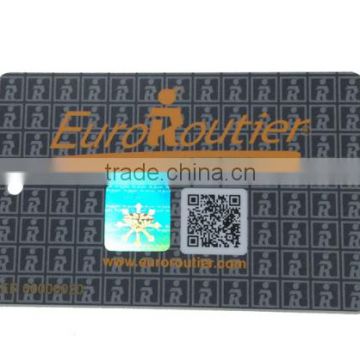 Custom hologram plastic card with anti fake label pvc business card                        
                                                                                Supplier's Choice