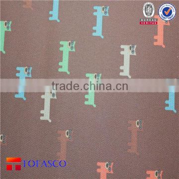 100% polyester fabric printed with PVC coating fabric printing bag luggage fabric