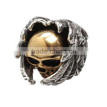 new Man's Titanium steel Men'sThe Expendables skull ring