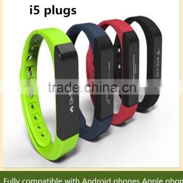 I5 Plus message push check sport tracker smart watch band wristband, touch screen health fitness passometer smart watch bracelet