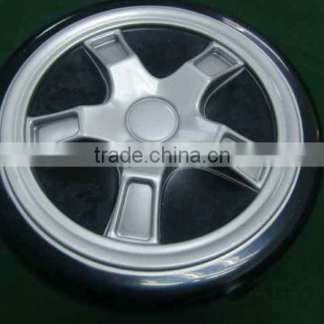1round shaped thick vacuum forming Plastic tyre for furniture.