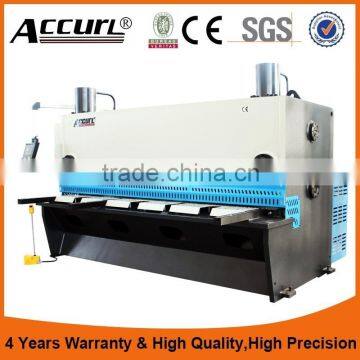 16X4000mm Hydraulic Guillotine Shearing Machine with South Korea Kacon pedal switch