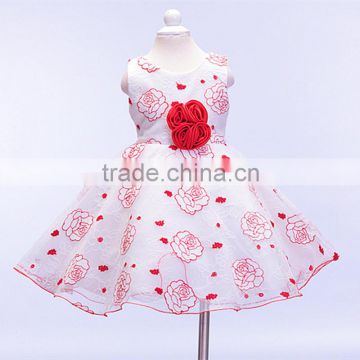 elegant appliqued lace frock baby casual dress