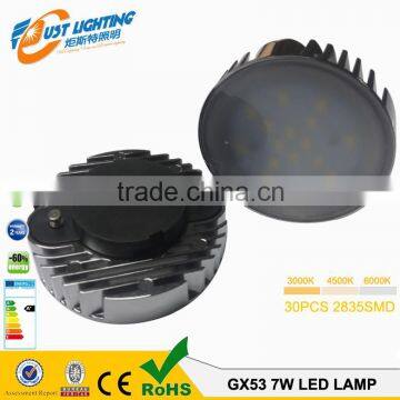 GX53 2835 40B Aluminum Housing 80Ra 8W 620Lm 2835SMD REACH GX53 LED Lamp