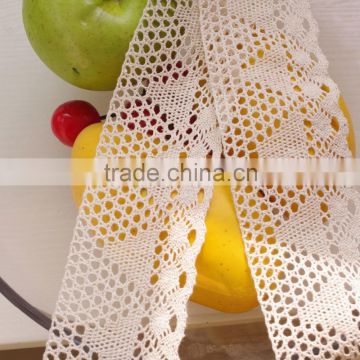 china 6cm beige lace fabrics nylon spandex tablecloth lace trimming 600201
