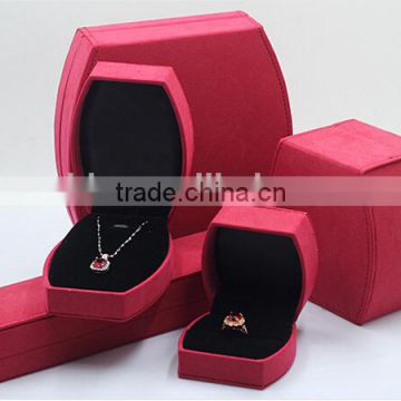 High quality PU Sewing jewelry boxes leatherette Ring box