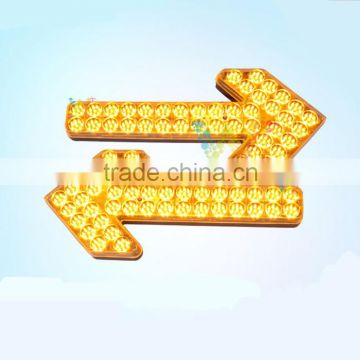Vehicle-mounted traffic guiding sign LED arrow flashing safety road light