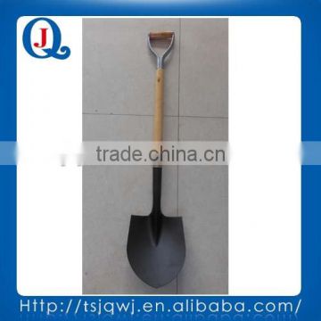 S518Y-3 round point spade with wooden handle from Junqiao manufacture