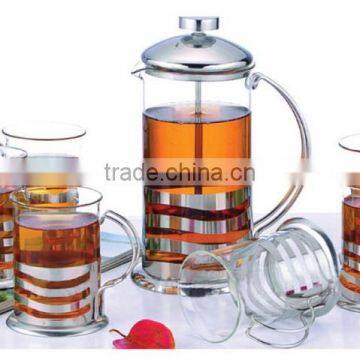 1000ml glass coffee maker set