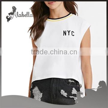 High quality Sleeveless shirts with crew neck
