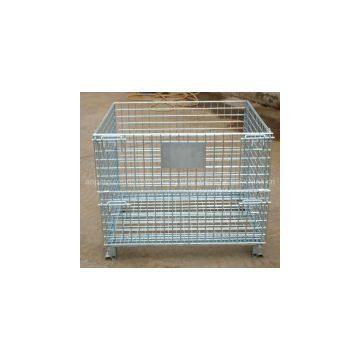 storage cage/wire mesh container/widely used in warehouse, supermarket, etc