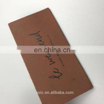 personal designed printed leather label for garment fashion