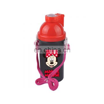 Food Grade Kids Plastic Minnie Mouse Water Bottle