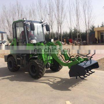 China 3 cylinders engine small machine, small articulated loader, mini radlader