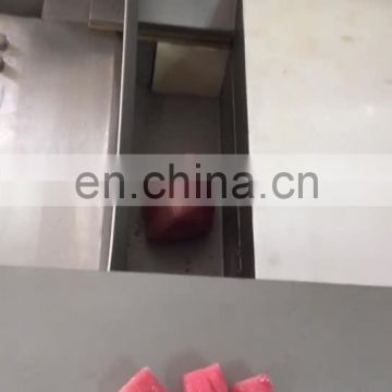Three Dimensional Dicing Frozen Meat Cube Cutting Machine, Diced Fish Meat Cutting Machine