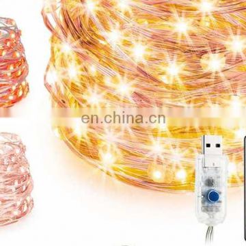 10M DC5V USB RGB LED Fairy String Light with 24key Remote Control for Christmas Tree's Decoration 16 Colors