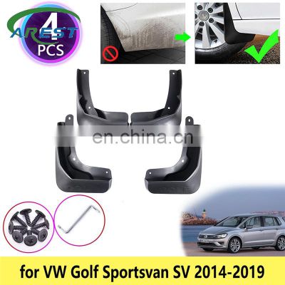 for VW Volkswagen Golf Sportsvan SV 2014 2015 2016 2017 2018 2019 Mudguards Mudflap Fender Mud Flaps Baffle Splash Accessories
