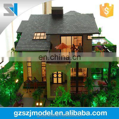 Fantastic villa house model for real estate investors, building model