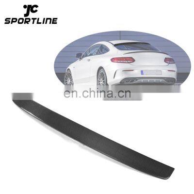 Auto Carbon Fiber W205 Wing Spoiler for Mercedes Ben z C-Class W205 C63 C43 AMG Coupe 15-17