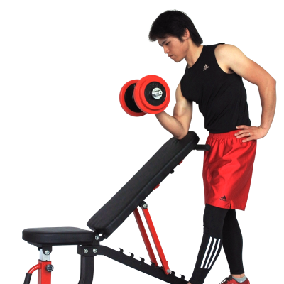 Adjustable Strength Training Bench for Full-Body Workout with Fast Folding