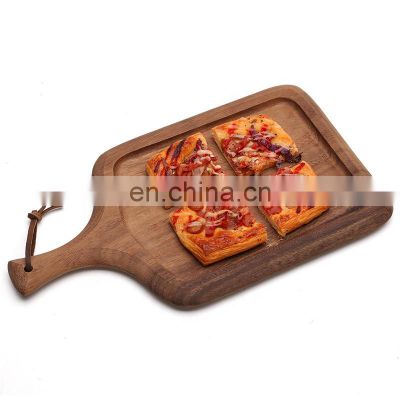 Acacia Serving Tray with Handles Beech Wooden Walnut/acacia/custom Wood Wooden Plain Color or as Your Color Accepeted Vitalucks