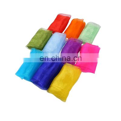 High quality Hot selling promotion customized color chiffon silk magic dancing scarves