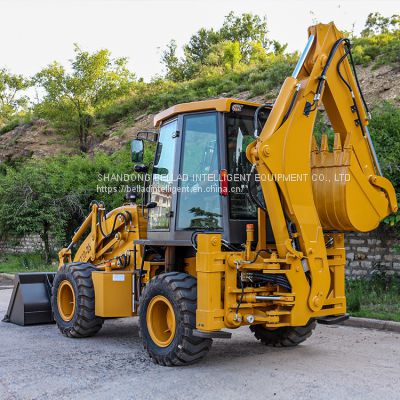 Video technical support Compact 4x4 china agricultural 8 ton backhoe loader, backhoe hydraulic Backhoe Excavator Loader