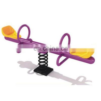 Top quality outdoor 2 seats metal seesaw for playground equipment