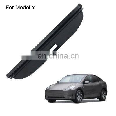 HFTM factory directly sale High quality Waterproof Universal SUV black retractable cargo cover for tesla model y replacement