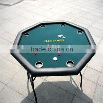 48" Octagon Poker Table with stainless cupholder