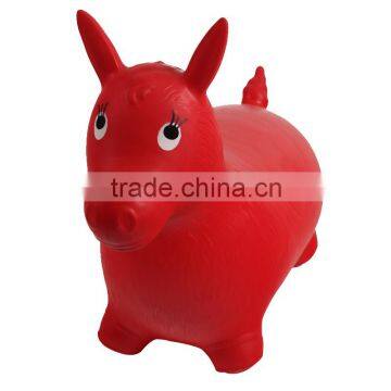 Inflatable pvc happy vaulting horse toy