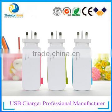 USB travel charger 6A with AC input wall charger for all devices