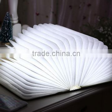 Rechargeable Folding Book Night Light Changeable Shape Battery Operated Fixture Beautiful Table Lamp Lights