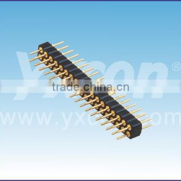 China 2.0mm pitch ISO9001 certificate dual row straight Round pin header connector