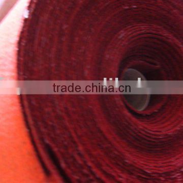 Nonwoven needle punched velour carpet
