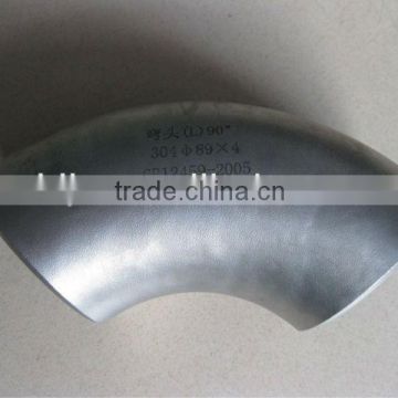 GB/T12459,GB/T13401 stainless steel pipe fitting 90 degree elbow