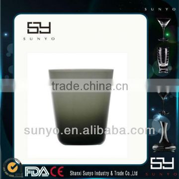Novelty High Quality Handmade Black Candle Glass Cup