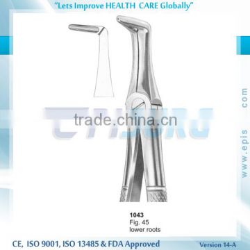 Extraction Forceps, lower roots, Fig 45, Periodontal Oral Surgery