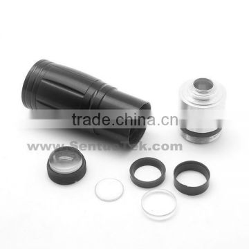 China supplier PVC plastic injection molded case parts for LED flashlight