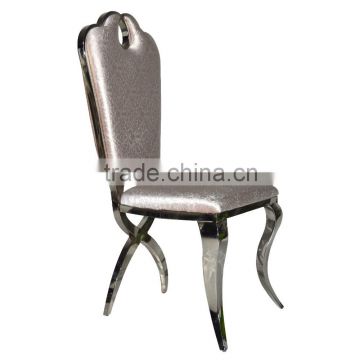 stainless steel leather table and dining chair