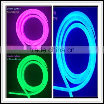 110V 12*28MM Waterproof RGB Led Neon Flex 7 Color Chasing