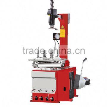 Professional automatic tyre changer with tilting back post