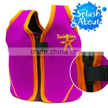 Hot Sale	swimwear distributor	Cute Printed	NEOPRENE UPF50+ taiwan 1-6y float jackets