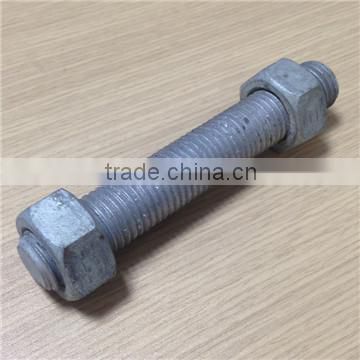 HDG stud bolt and nut carbon steel